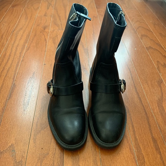 Gucci Shoes Gucci Black Genuine Leather Motorcycle Boots Poshmark